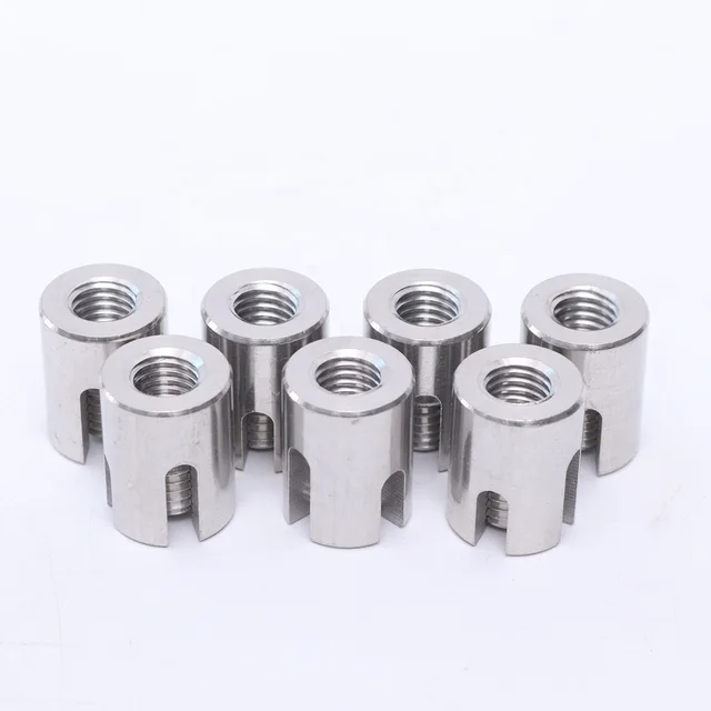 High quality  Stainless Steel 316 Through-hole Wire Rope Trellis Cross Clip Garden wire rope tightener
