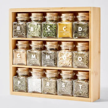 16pcs cube bamboo inspirations spice rack Alibaba