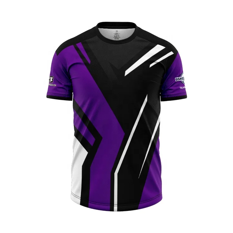 Ropa de deporte electrónica 100% poliéster, camiseta personalizada