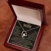 Collar de Oro + Caja de Regalo con Tarjeta LED