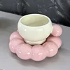Marshmallow coffee cup and saucer-pink-250ml