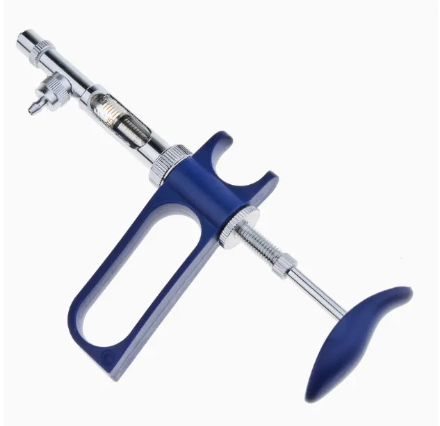 1ml Veterinary Vaccine Adjustable Continuous Syringe for Chicken, Fish, Duck, Goose, Fish and Rabbit