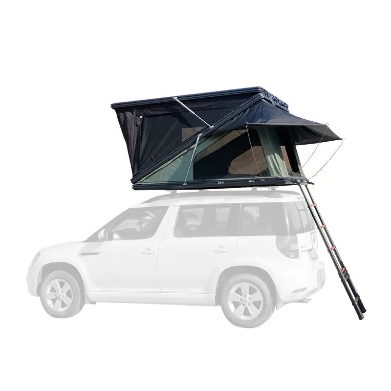 2024 Rock Cruiser Hard Shell Roof Top Tent Camper for Car Roof Top Tent Overland Z Style Folding Rooftop Tent Trailer