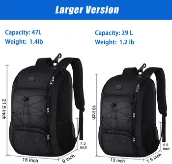 Youth Baseball Bag or Softball Bag for Adults, Large Capacity Bat Bag  Lightweight Softball Bag with 2 Air Hole Shoe Compartments and Fence Hook