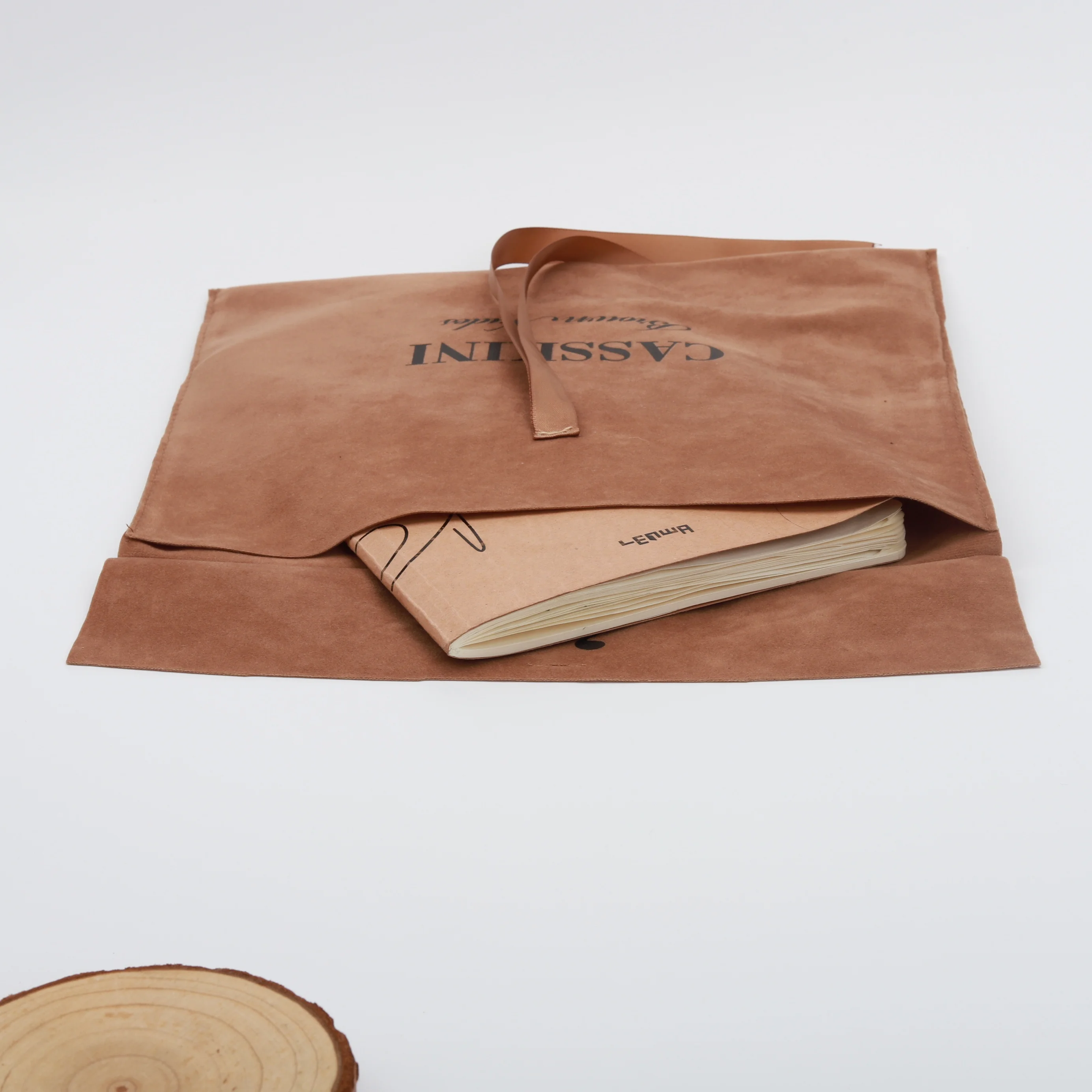 Перерабатываемый конверт из искусственной замши косметичка тканевый Подарочный мешочек с