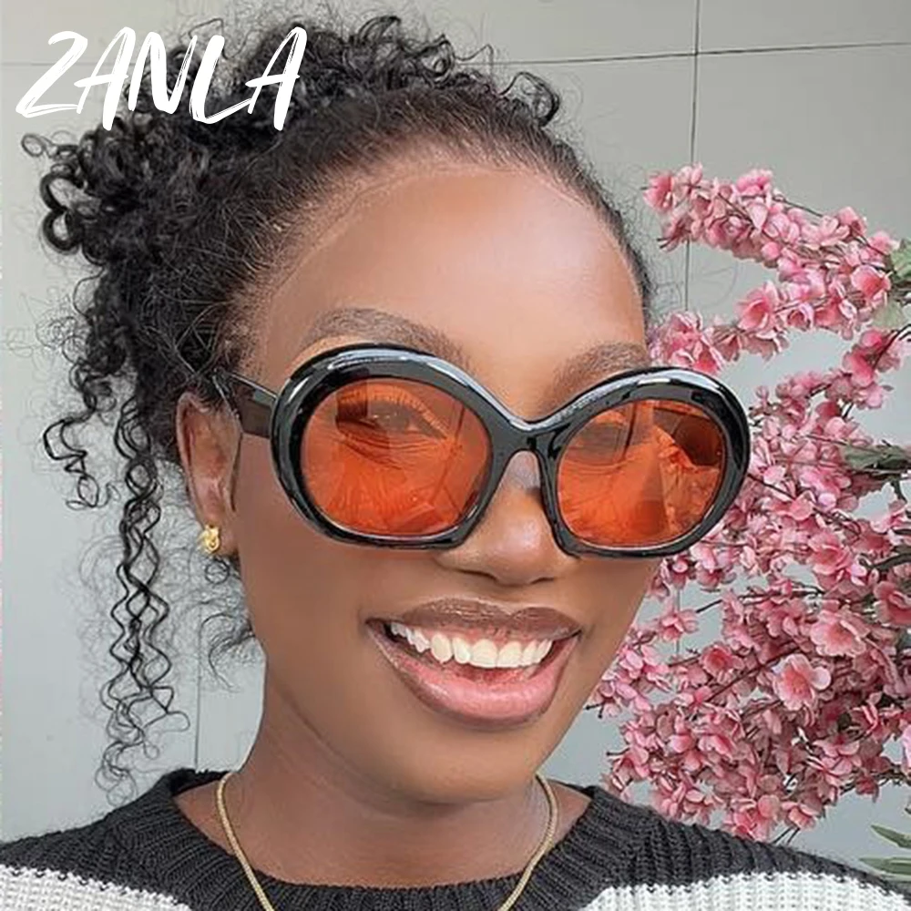 Women\'s Round Oversized \'Roma\' Plastic Polarized Fashion Sunglasses ADE WU Oversized Round Sunglasses for Women Vintage 60s 70s  main image 3