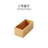 Caja # 1 mide 7.6 x 15.2 x 6.4 cm.