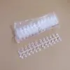 Punte quadrate trasparenti 120 pz
