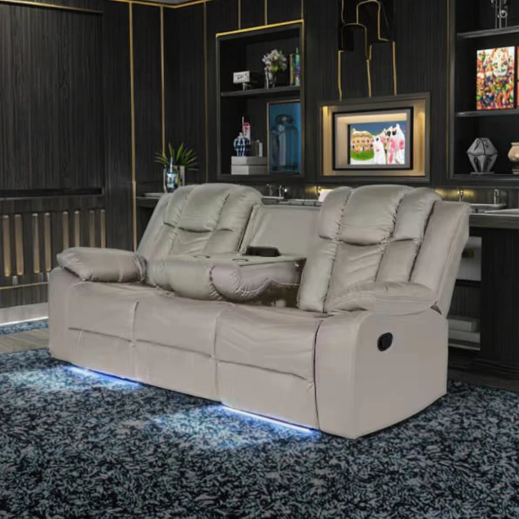Cool Leather Couch Power Recliner Photos