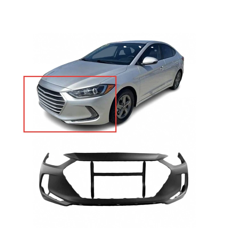 Saivis Auto Parts Car Front Bumper Cover for 2017-2018 Hyundai Elantra