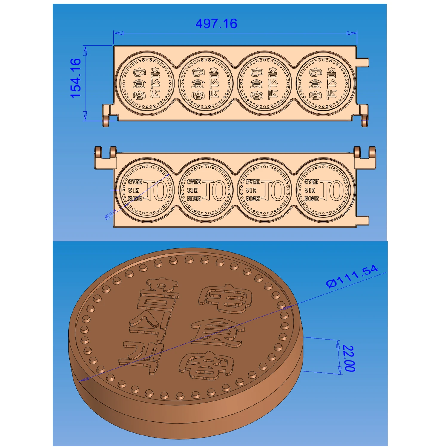 Commercial Korean Street Food Machines Cheese Coin Pancake Stock Ready to Ship Waffle Maker  Cheese Coin Bread Machine