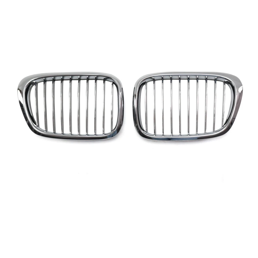 product tiypeor  car front grille grill for bmw 5 series e39 2002 2004  matt black  kidney accessory made of durable abs material-3