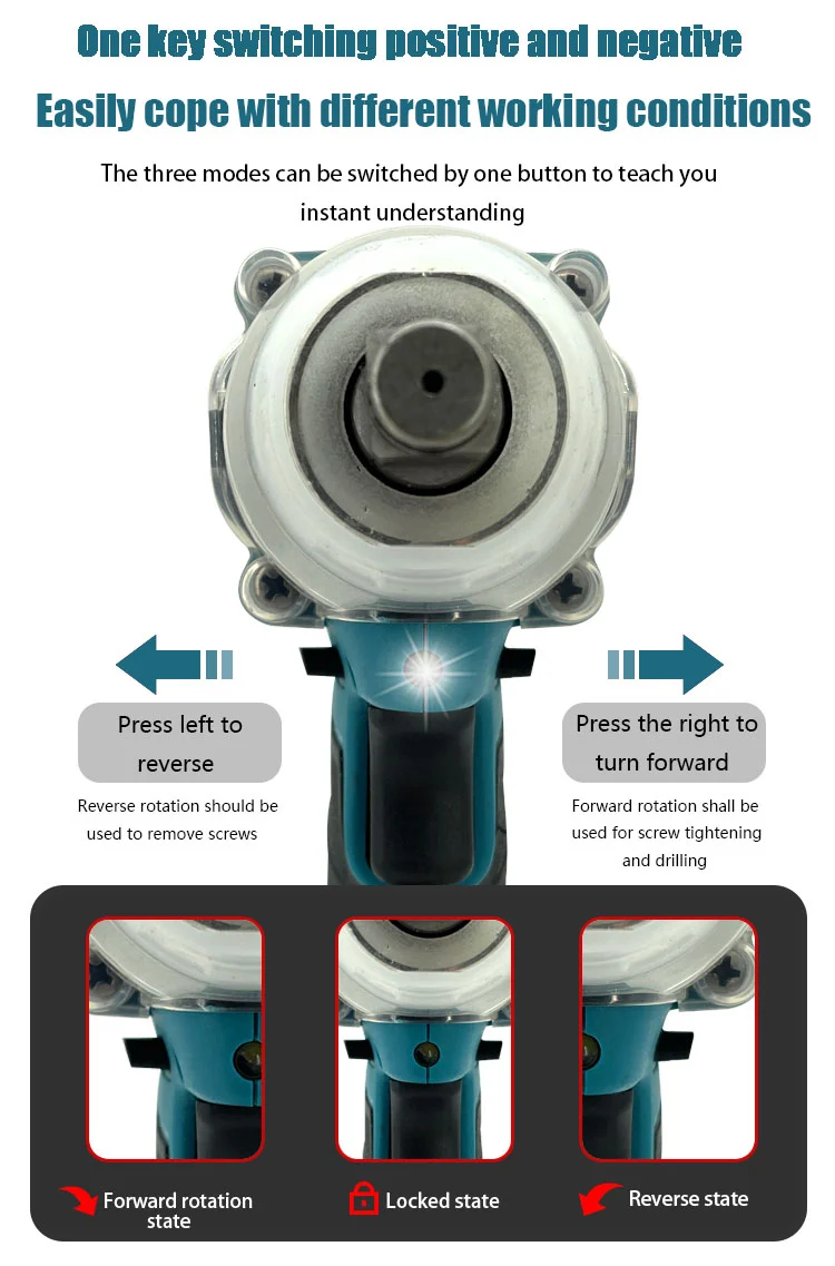 New Cordless Electronic Torque Impact Wrench Set For Trucks With ...