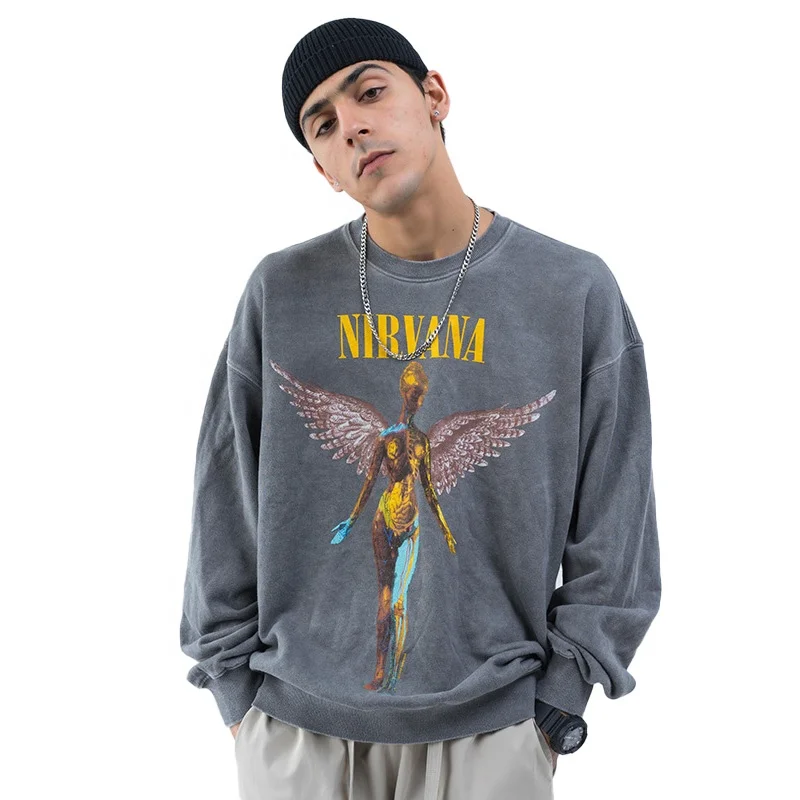 mens fashion crewneck sweatshirt