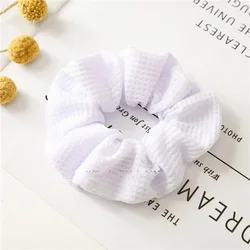 Резинки для волос женские, модные эластичные цветные заколки для конского хвоста, хлопковая однотонная заколка