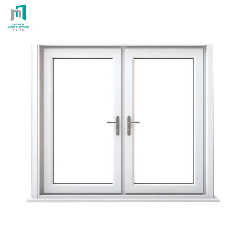 Triple Insulated Glass French Double Glaze Low UPVC Casement Windows Soundproof plastic steel window