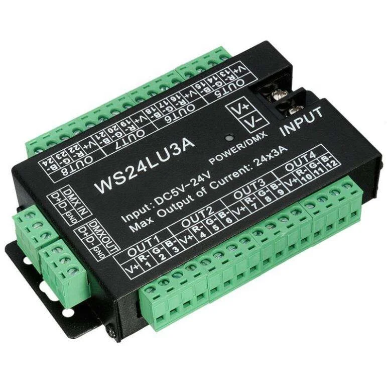 24CH DMX 512 Controller - LED Strip Module SP201E Decoder