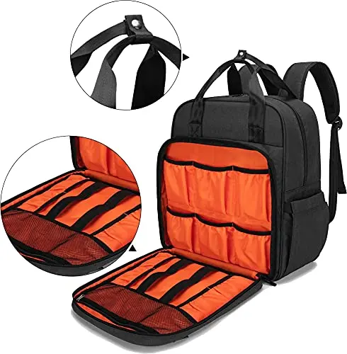 backpack travel bar Hoonigan CENSOR Spare Tire | Tailgate - Black Nylon | Water-Resistant | Overlanding Gear resistant Voyage Harley sissy bar backpack has padded shoulder straps and laptop compartment DS370 Three Piece Sissy Bar