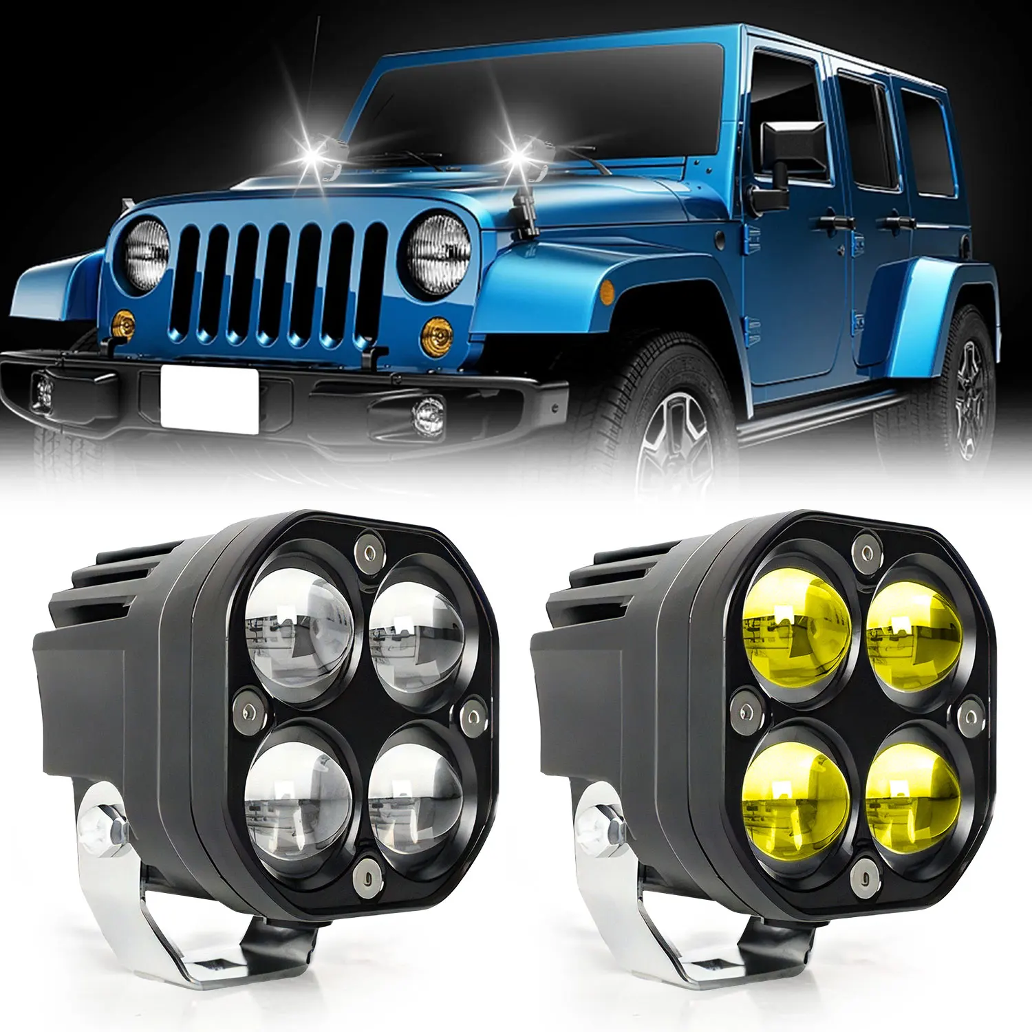 オフ ロード フォグランプ led オフロードフォグランプ 7インチ 90W