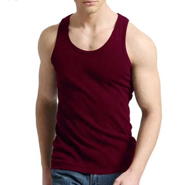 Hot Sale Tank Tops Men Fitness Cool Summer 100% Cotton Vest Male Sleeveless Muscle Tank Top Mens Tank Top Undershirt