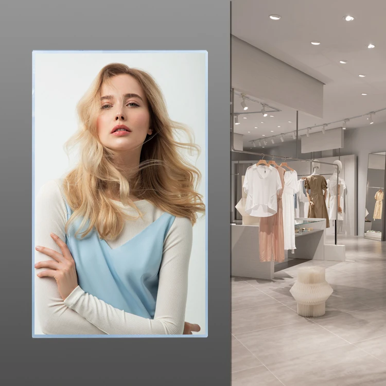 75*120CM Ultra-thin LED Light Box Restaurant Menu Board Temper Glass Led Tempered Film Aluminum Alloy Frame