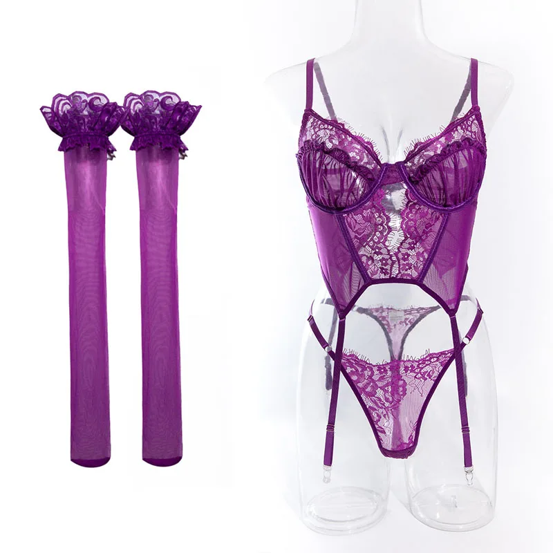 Alibaba.com: ZHENYAO ZY-QQ013 Sexy Lingerie Set, 4 pieces