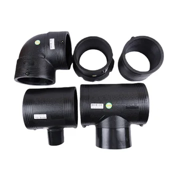 PE fuse pipe fittings made in China are tee