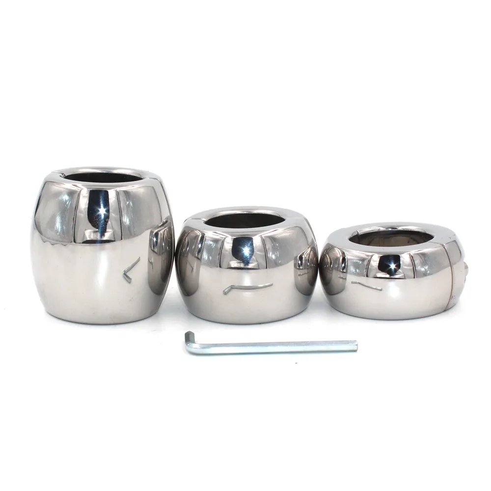 Teriya Stainless Steel Testicle Stretcher Oval Ball Weight Ball