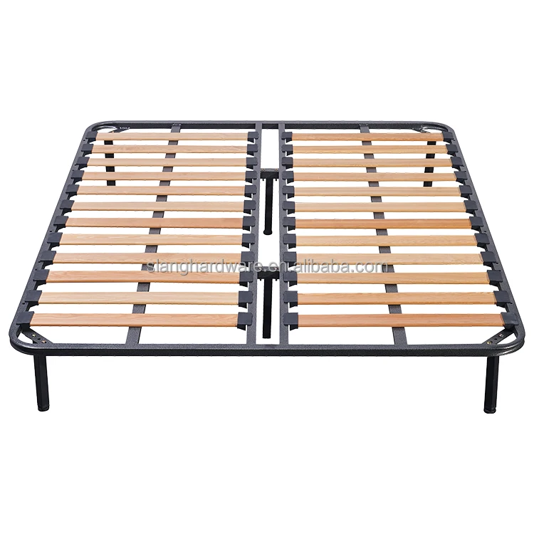 Wooden Slat Bed Frame Kingqueentwinsingle Size Bed Frame With 6 Legs Buy Bed Frame With 6 