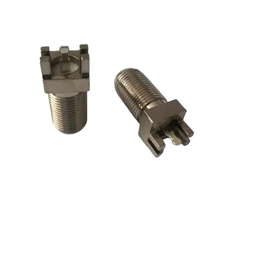 product wholesale 4 leg f seat coaxial connector f type adapter pcb coaxial connector-1