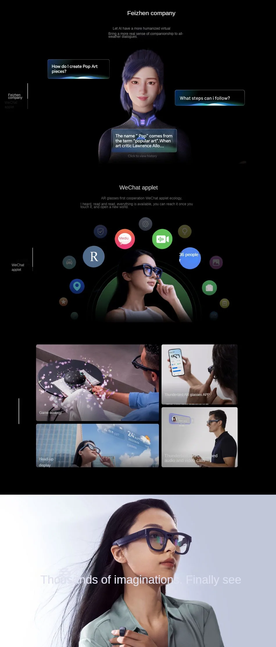 Rayneo X2 Tcl Smart Ar Glasses True Wireless Full Color Binocular Xr