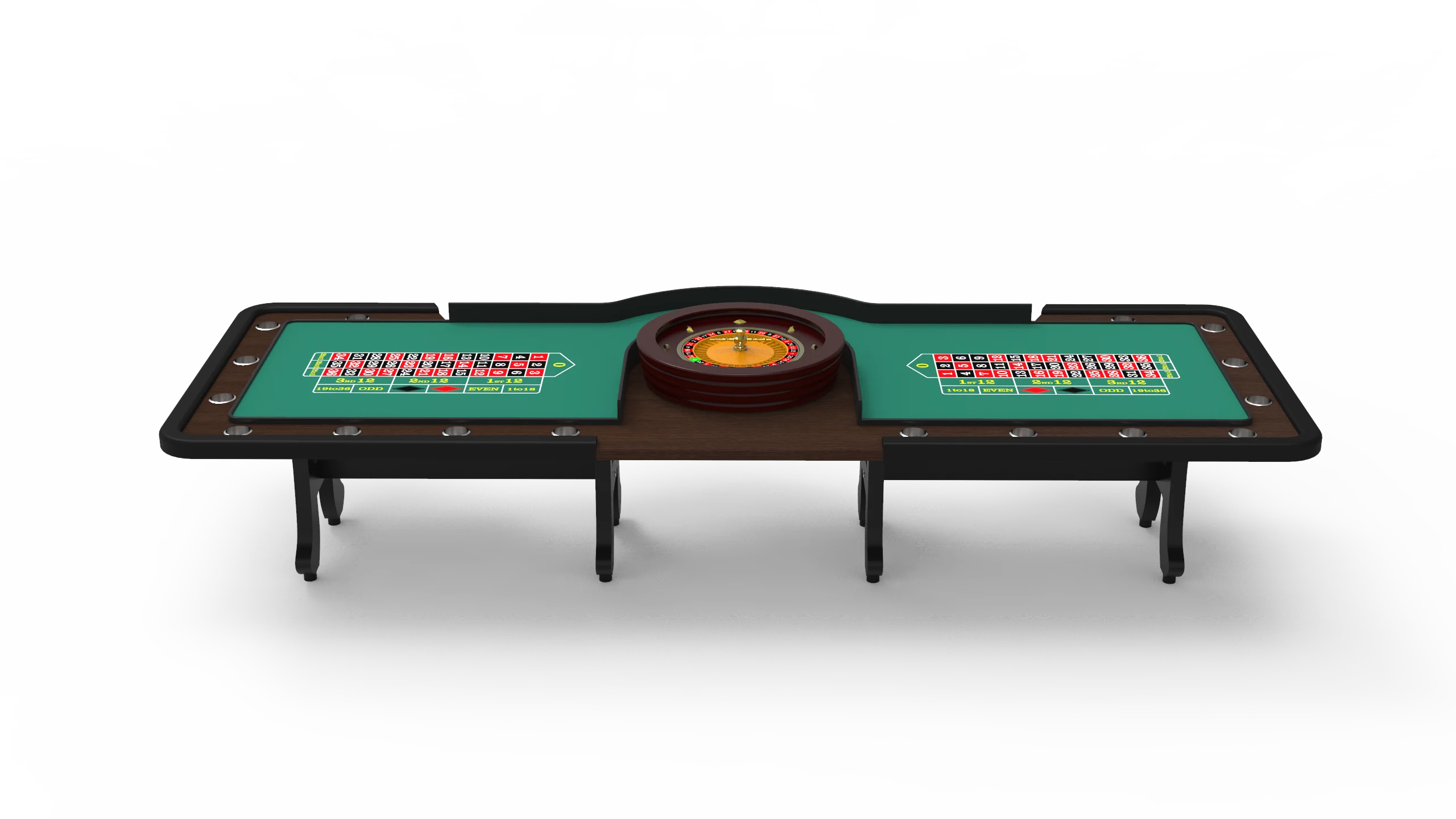 Deluxe Casino Professional Gambling Roulette Table Poker Table Quality