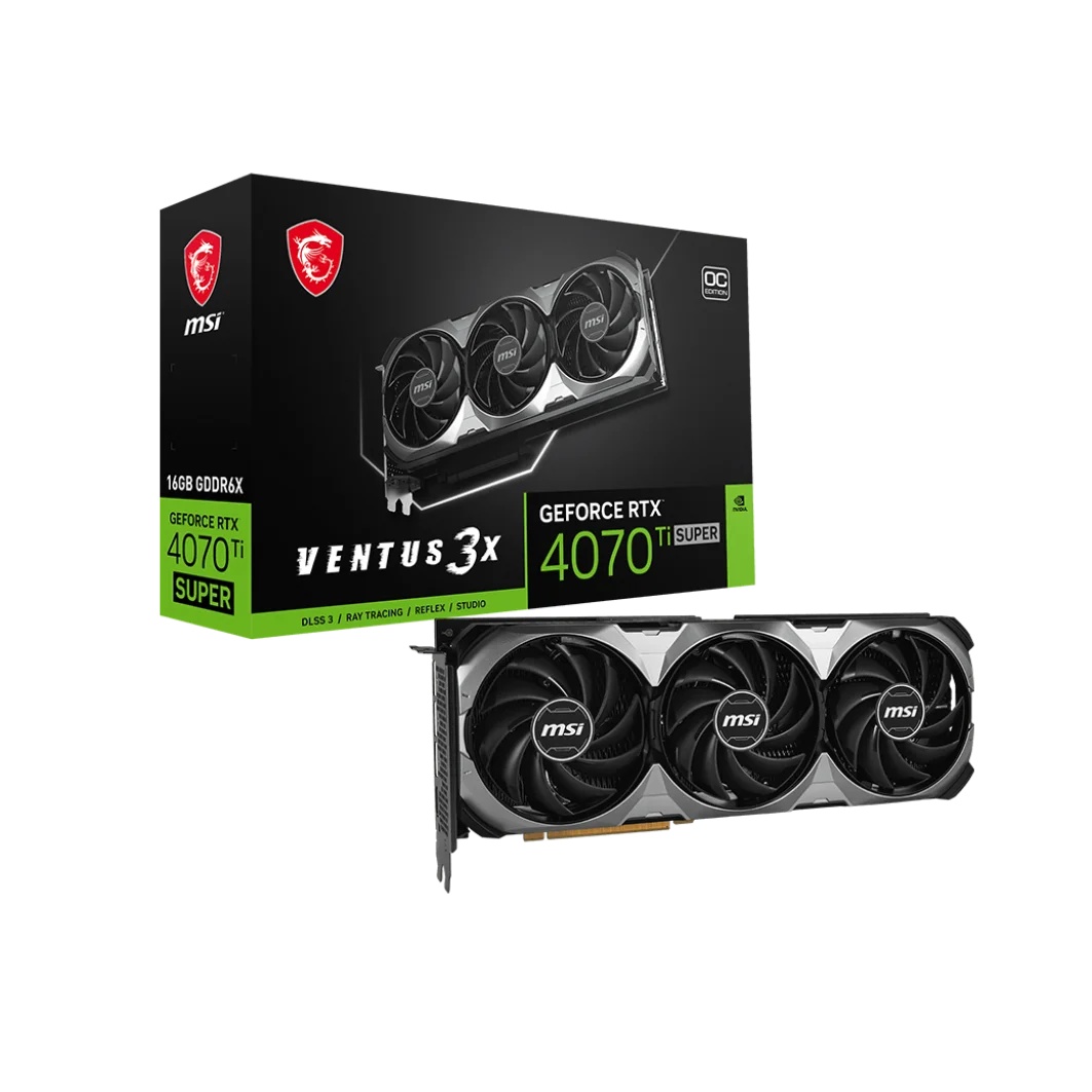 2024新しいMSI RTX 4070 Ti SUPER 16G VENTUS 3XOC密閉型
