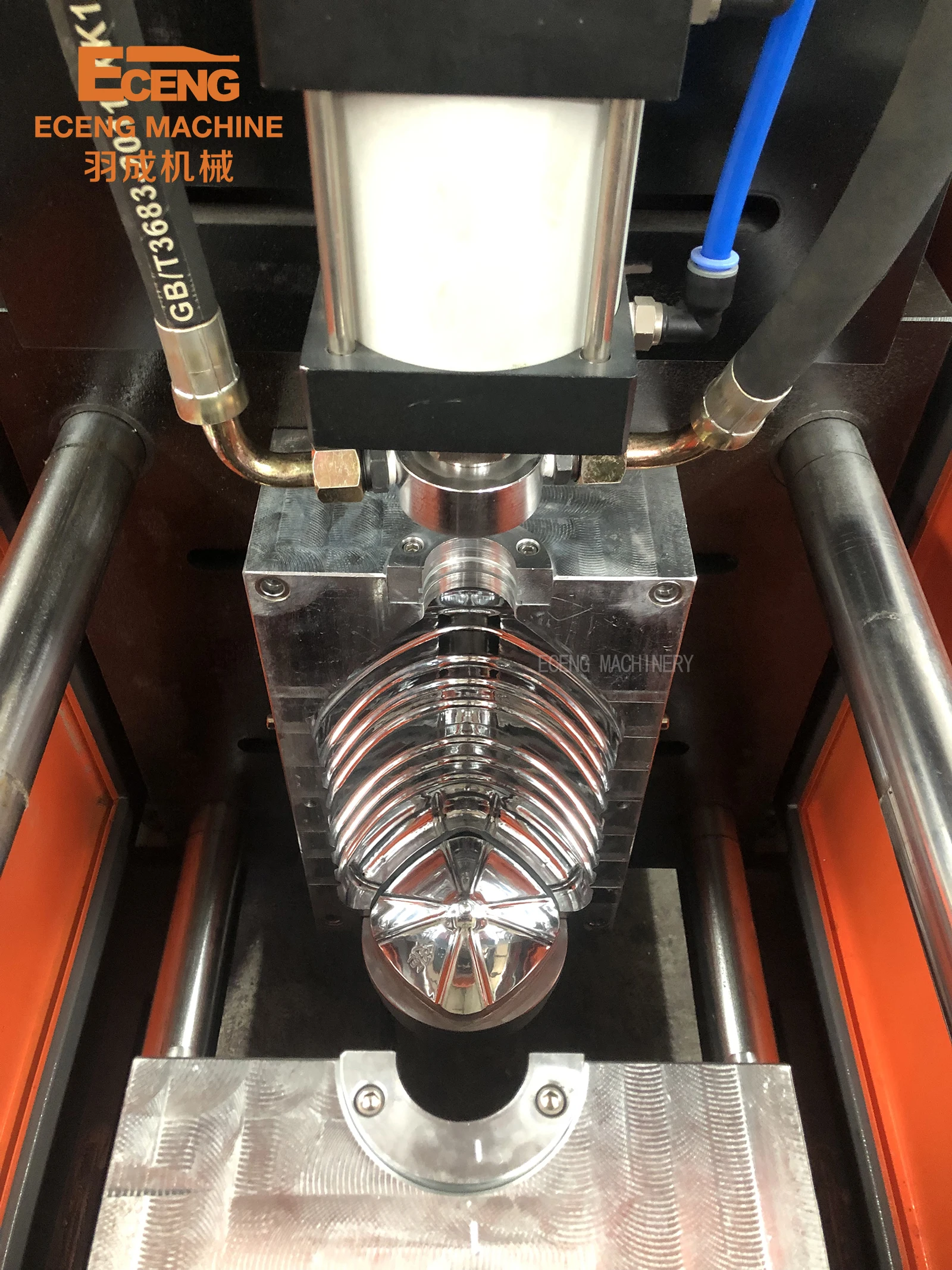 Semi Auto 5 Liter Plastic Bottle Making Machine To Make Pet Water