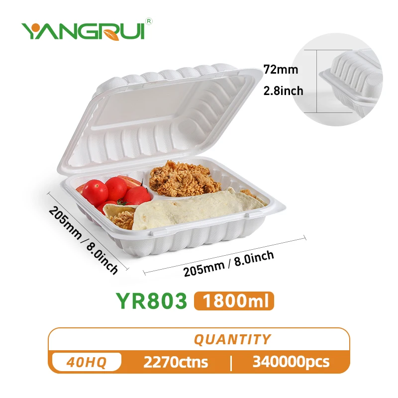 Yangrui 901 MFPP Hinged To Go Food Containers Manufacturers, Suppliers and  Factory - Wholesale Products - Huizhou Yangrui Printing & Packaging Co.,Ltd.