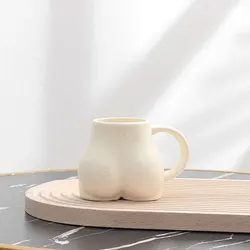Tazza da caffè in ceramica con manico - Tazza 3D a forma di corpo umano