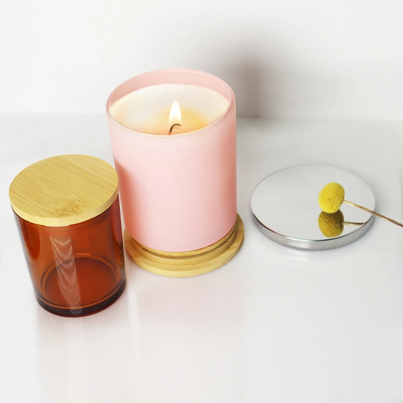 Custom Luxury Candle Vessels - Unique Black Glass Jars