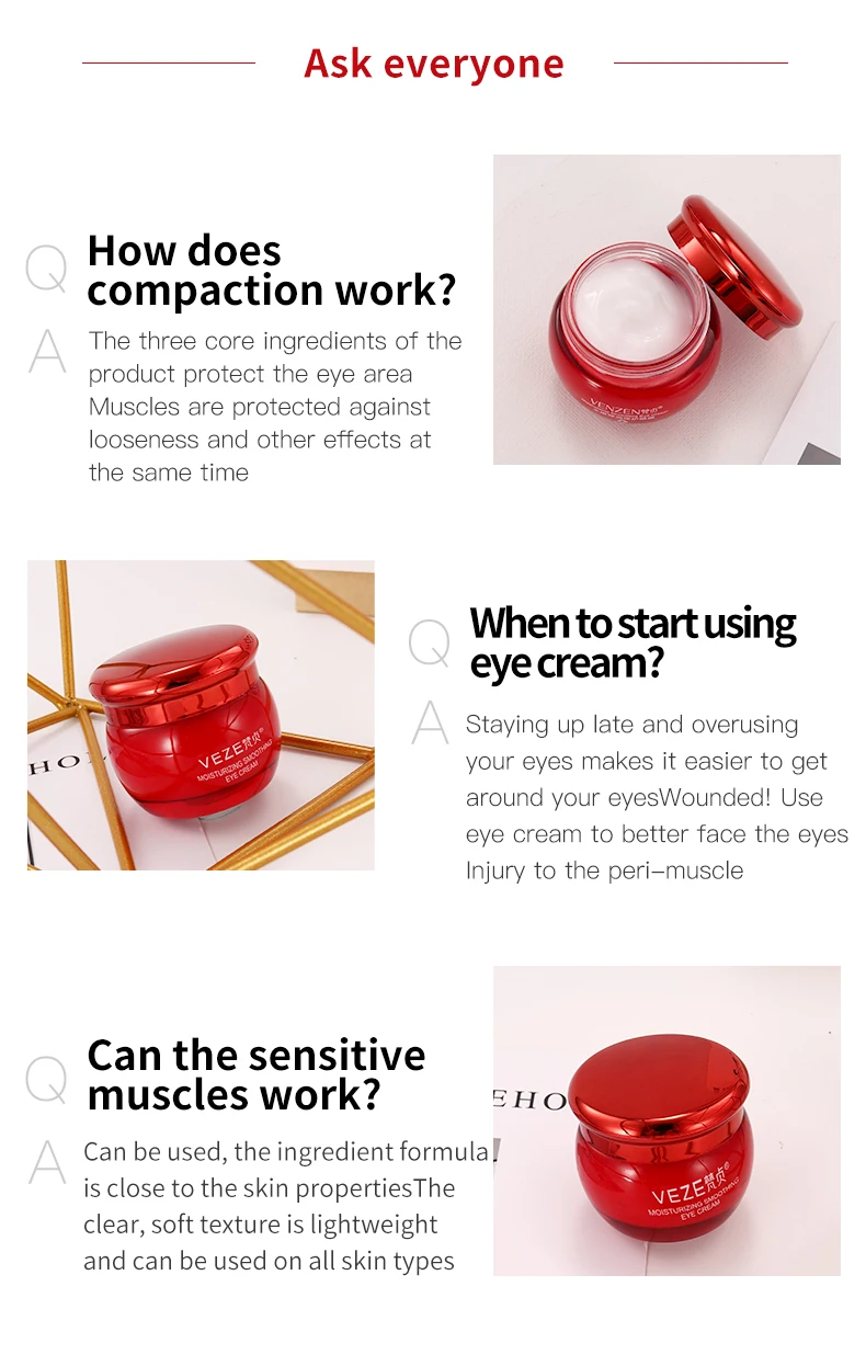 Oem Odm Veze Whitening Moisturizing Smoothing Anti Wrinkle Relieve Dark