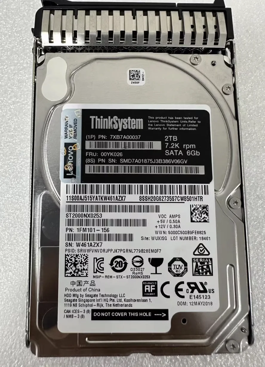 01YM179  - 12TB 7.2K 3.5inch NL HDD  Qty 10 - New Bulk