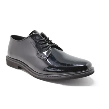 4 inches police officer smooth leather shoes patent leather men formal oxfords shoes with cheap price