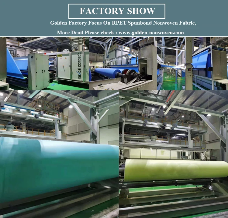 100% Recycled Bottle rpet fabric Non-woven Eco Friendly Rpet Non Woven Printed Upholstery Free Sample Rpet Nonwoven Fabric