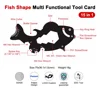 15-in-1 Fish Shape Card Tool