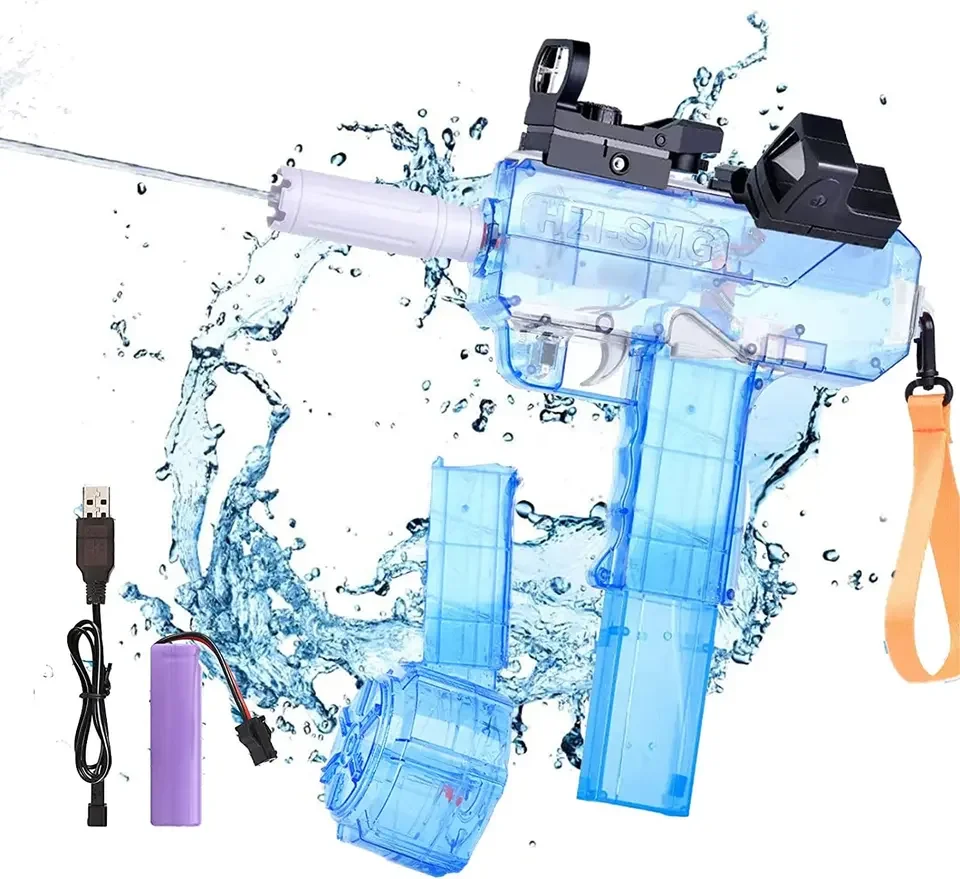 Electric Water Gun Up To 32 Ft Range Automatic Water Pistol High