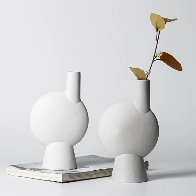 Modern Style Creative Irregular Ceramic handmade Flower Vases For Home Decor