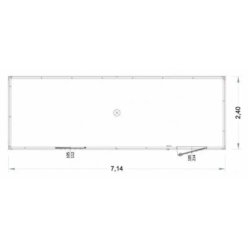 Open Space Prefabricated Office Building 7 Meters High and 220 Meters ...