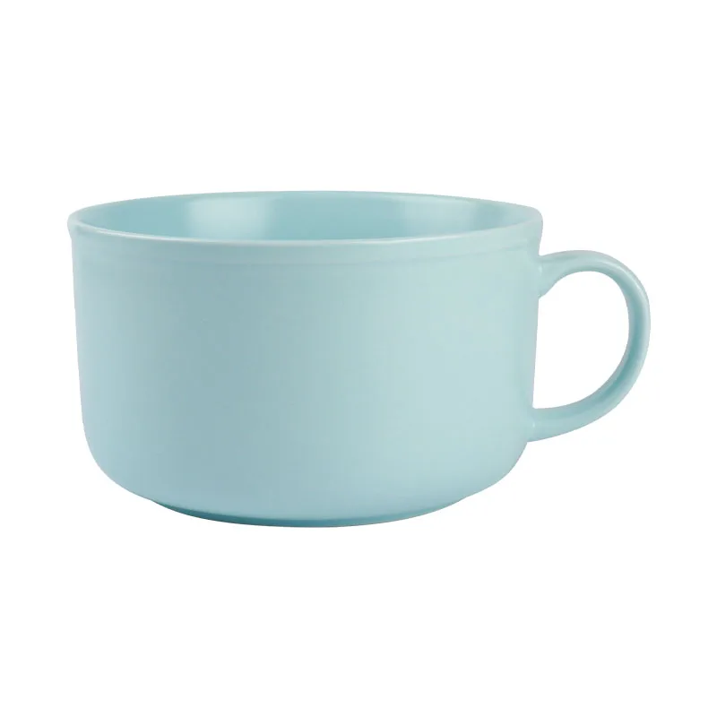 Большие керамические миски для рамен лапши фарфоровые с ручкой логотипом на заказ