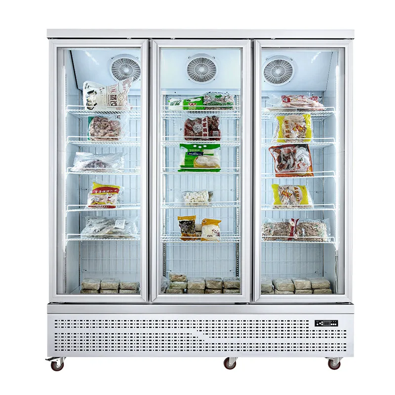 スーパーマーケット向けCE冷凍食品縦型ショーケース冷凍庫| Alibaba.com