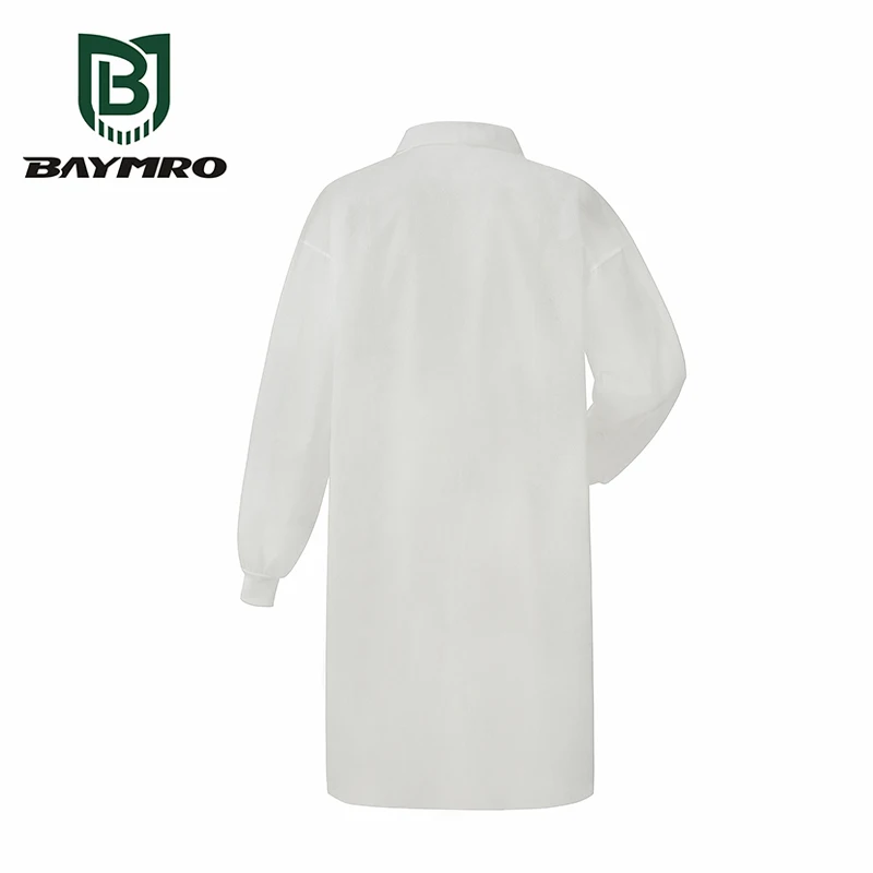 Sterile Medical Isolation Lab Coat Buttons Disposable Pp Pe Isolation