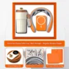 Coffee Cup + Neck Massager + Power Bank - Orange