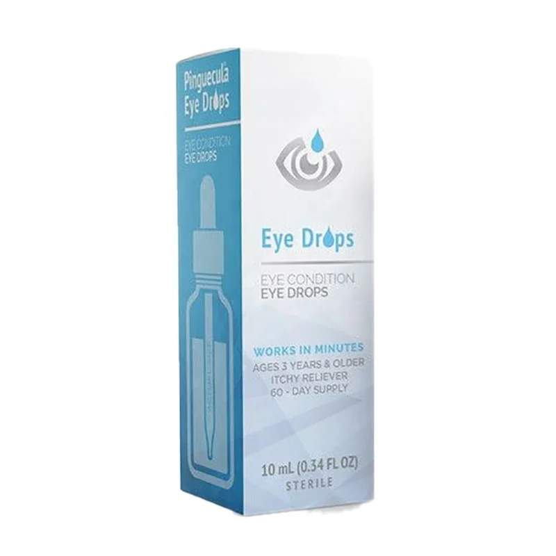 Artificial Tears Taurine for Eye Drop Mockup Packaging Box Custom Color Print Coated Paper Boxes